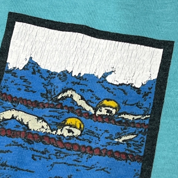 Vintage 80s Single Stitch Maximum Performance Sports 1980s Tshirt - Picture 5 of 8